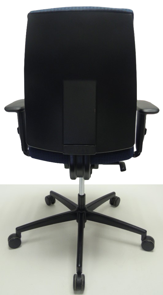 Bureaustoel Interstuhl Goal 152G blauw geblokt
