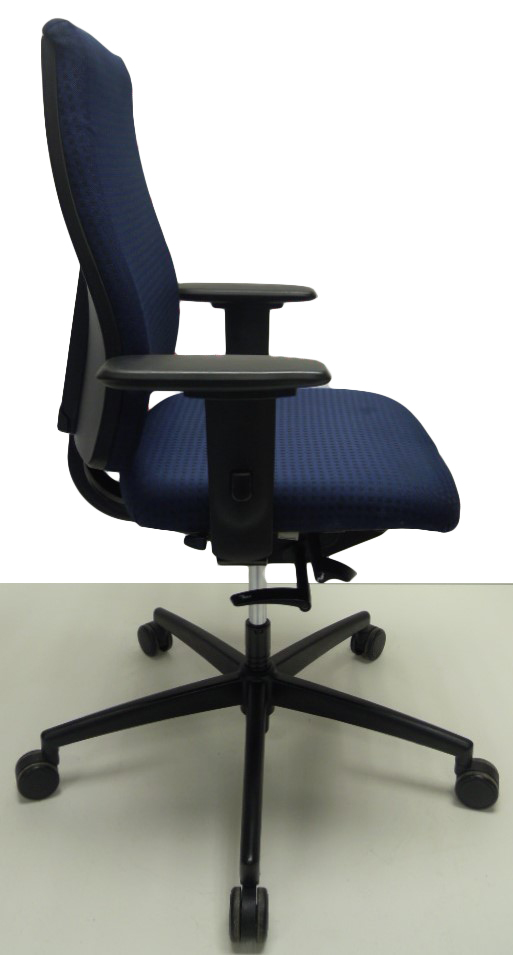 Bureaustoel Interstuhl Goal 152G blauw geblokt