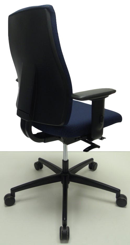 Bureaustoel Interstuhl Goal 152G blauw geblokt