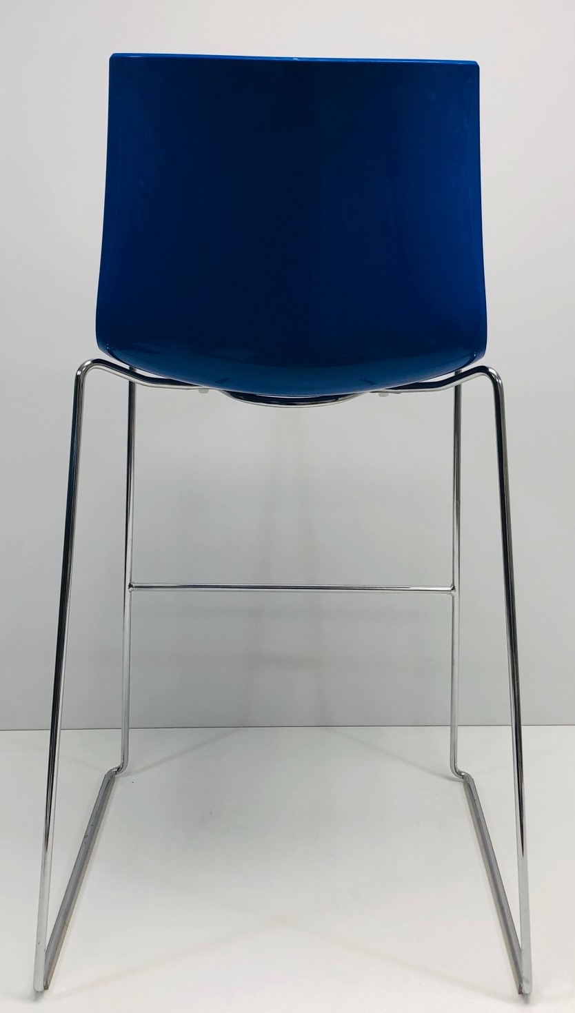 Barkruk Arper Catifa 46 Wit-Blauw
