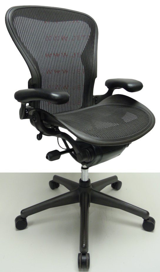 Bureaustoel Herman Miller Aeron B antraciet