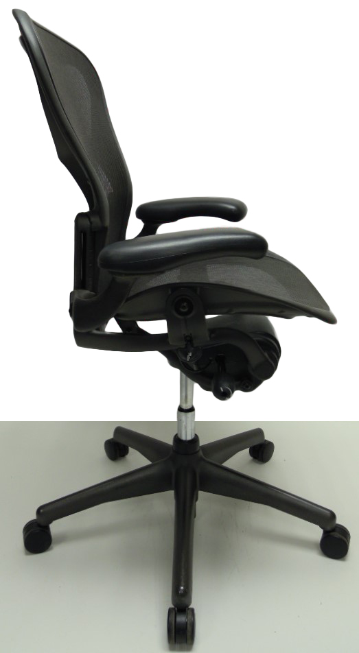 Bureaustoel Herman Miller Aeron B antraciet