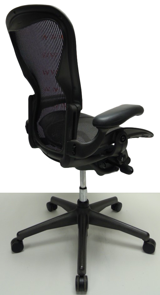 Bureaustoel Herman Miller Aeron B antraciet