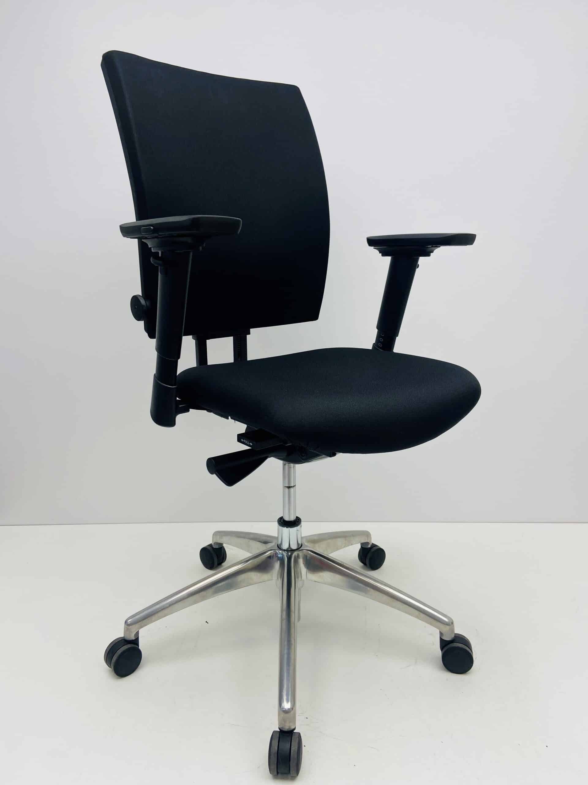 Bureaustoel Jetchair 34 zwart chroom voetkruis