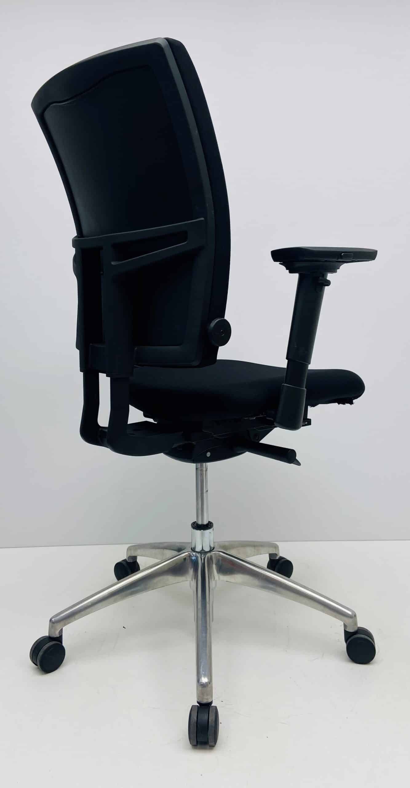 Bureaustoel Jetchair 34 zwart chroom voetkruis