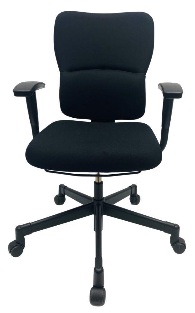 Bureaustoel Steelcase Let's Be zwart voetkruis