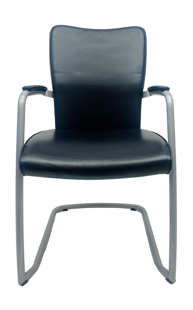 Vergaderstoel Comforto DX9978 Leer grijs frame