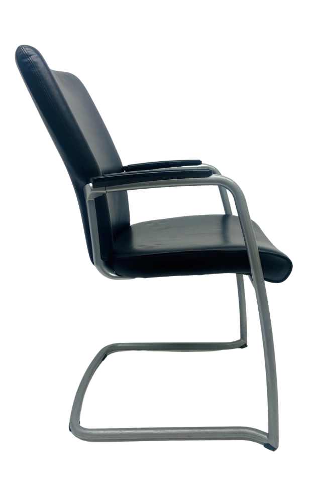 Vergaderstoel Comforto DX9978 Leer grijs frame