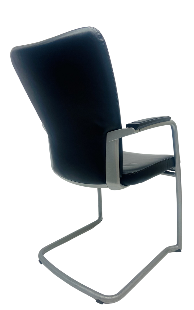 Vergaderstoel Comforto DX9978 Leer grijs frame