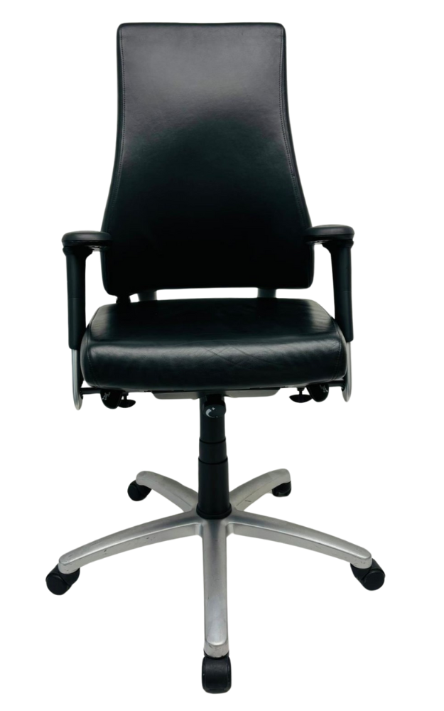 Bureaustoel BMA Axia Pro Max zwart leer