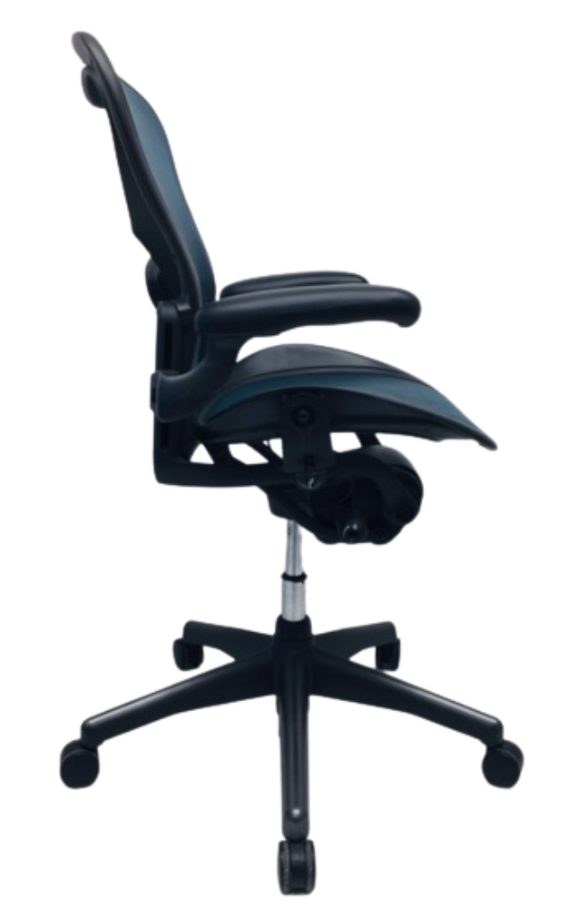 Refurbished Bureaustoel Herman Miller Aeron B donkergroen