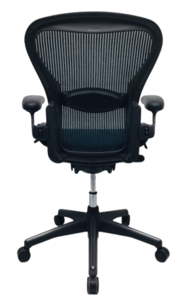 Refurbished Bureaustoel Herman Miller Aeron B donkergroen
