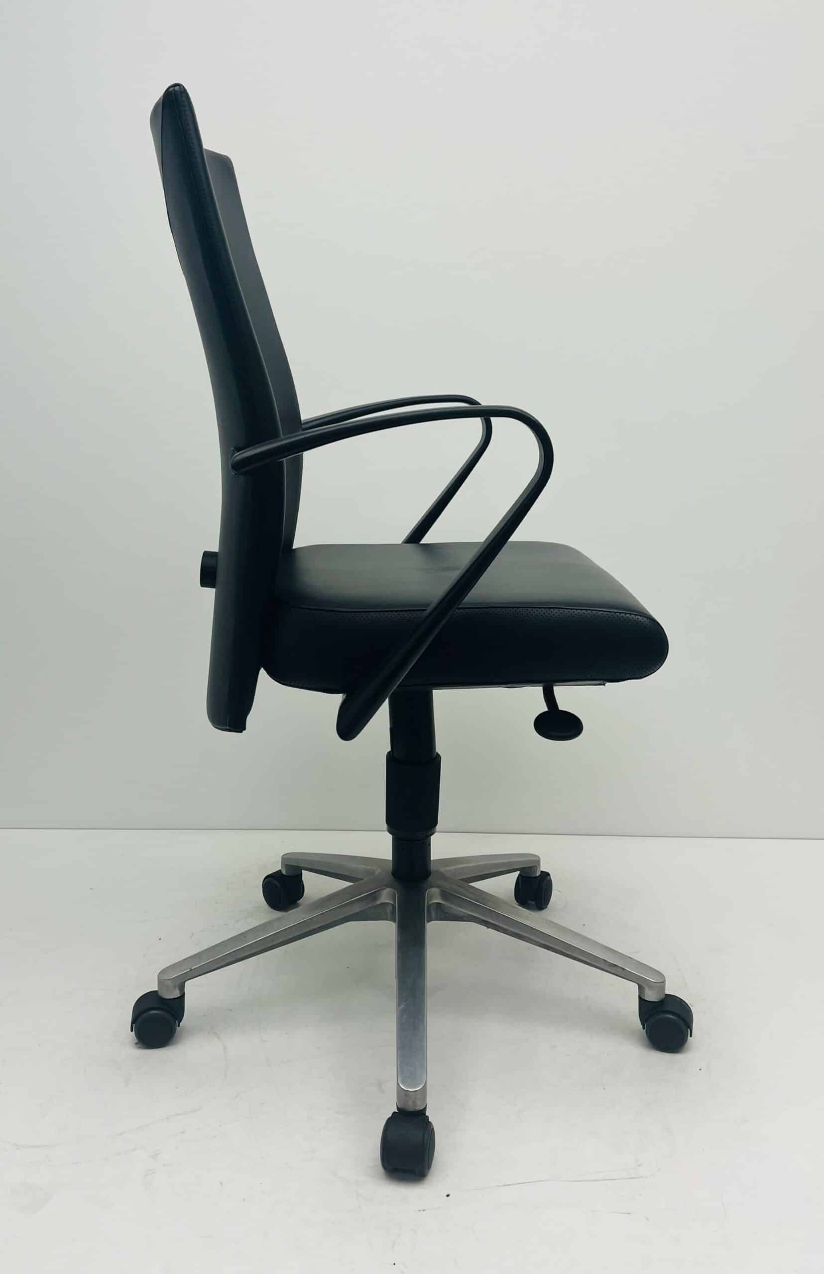 Bureaustoel Fritz Hansen zwart leer