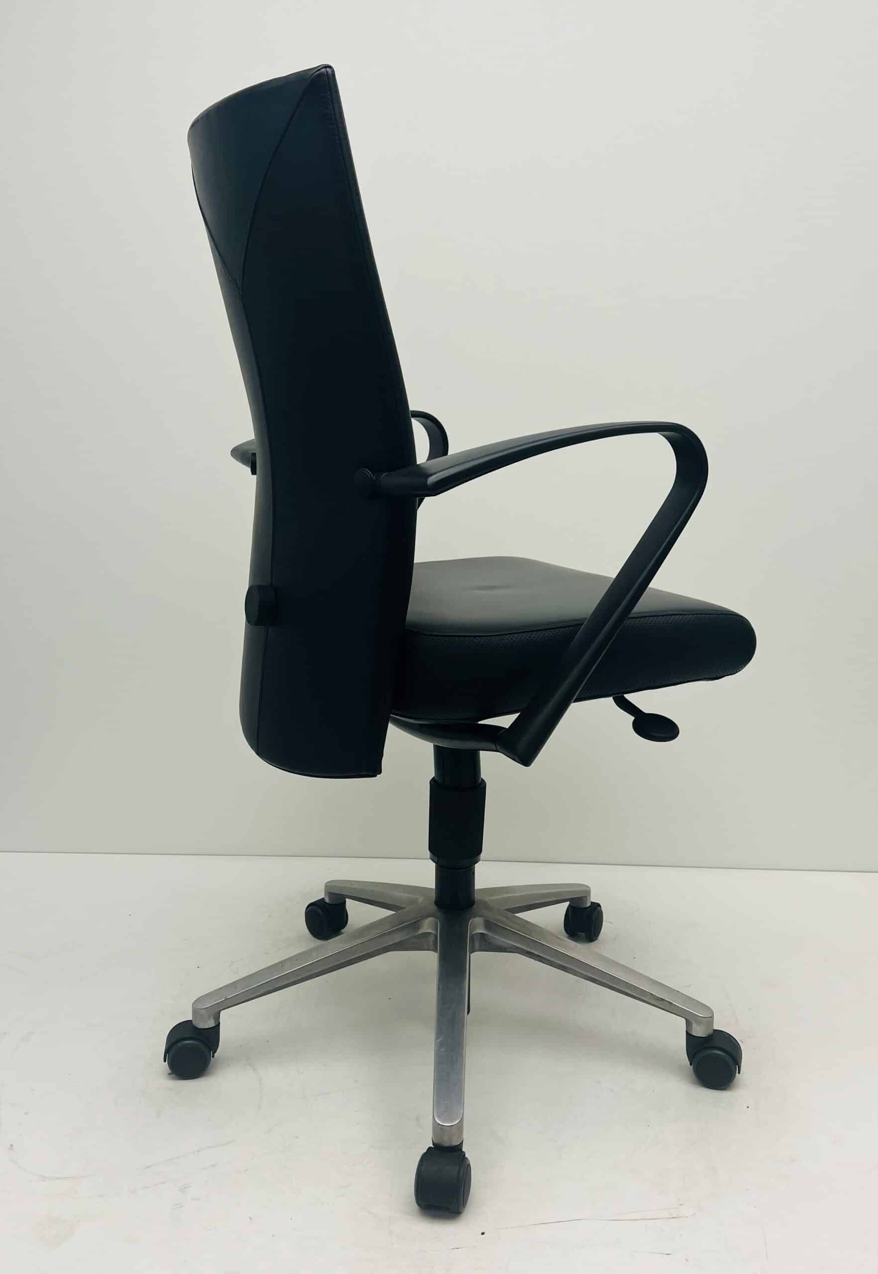 Bureaustoel Fritz Hansen zwart leer