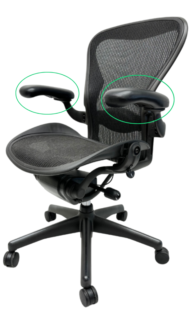 Herman Miller Aeron armleuningen armpad set