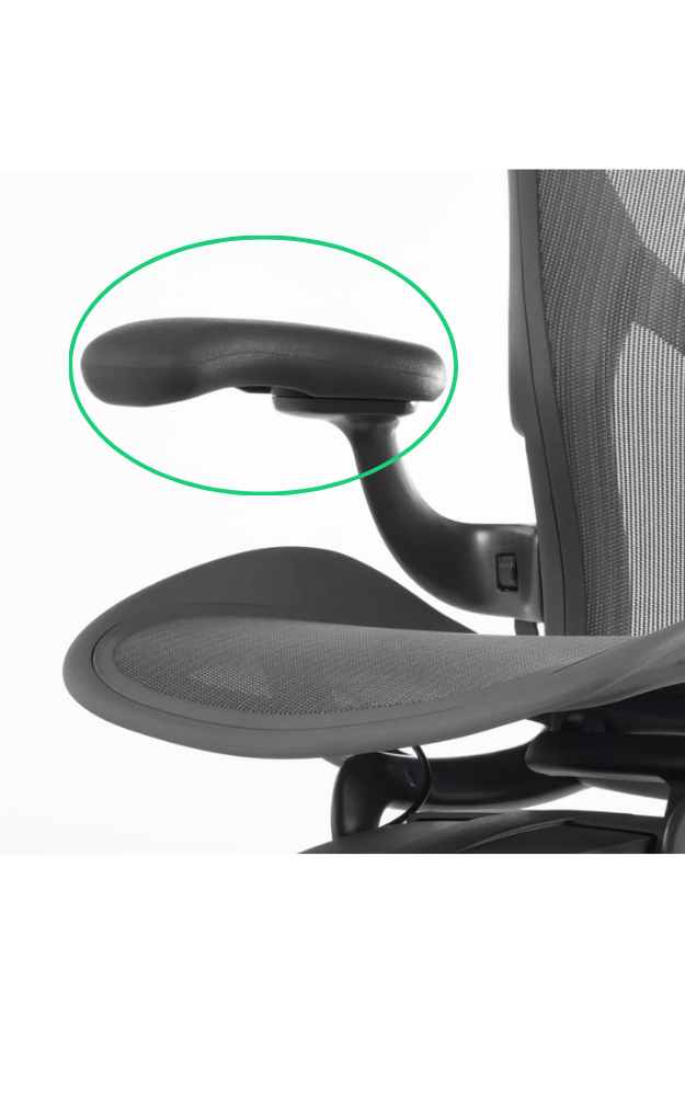 Herman Miller Aeron armleuningen armpad set