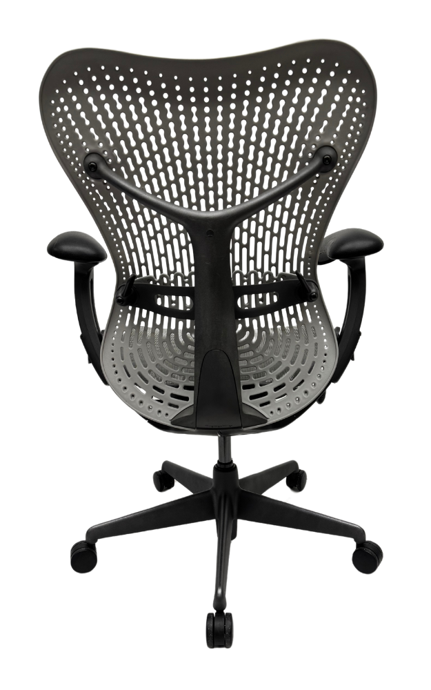 Refurbished Bureaustoel Herman Miller Mirra 1 lichtgrijs