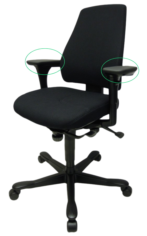 Kinnarps 6000 4D armleuningen set armpads