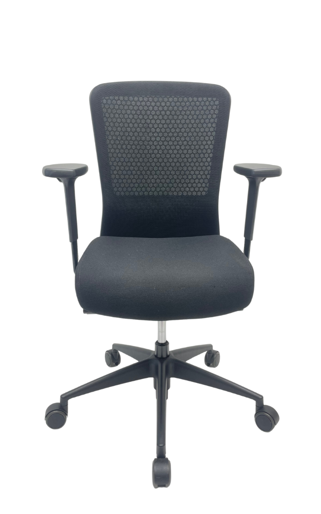 Bureaustoel Girsberger zwart 2D armpads